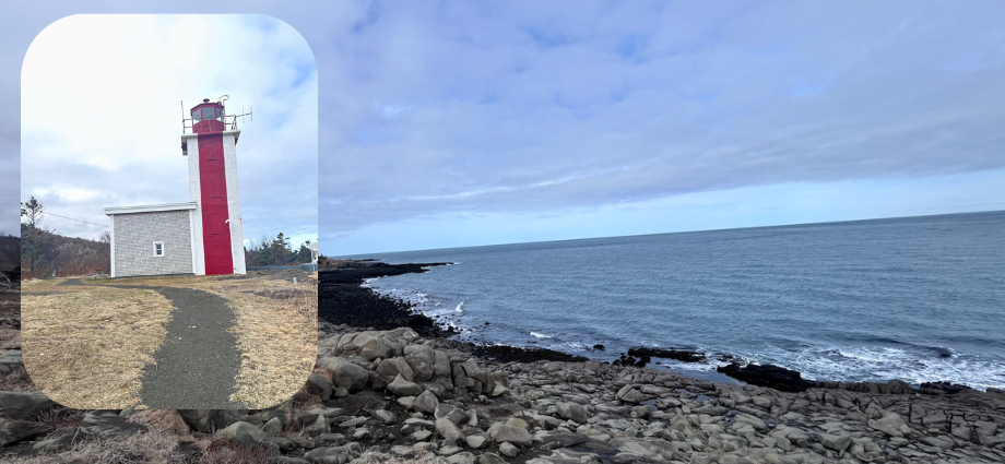 Point Prim Lighthouse Rocks Prim Point Lighthouse - Running with Rhyno